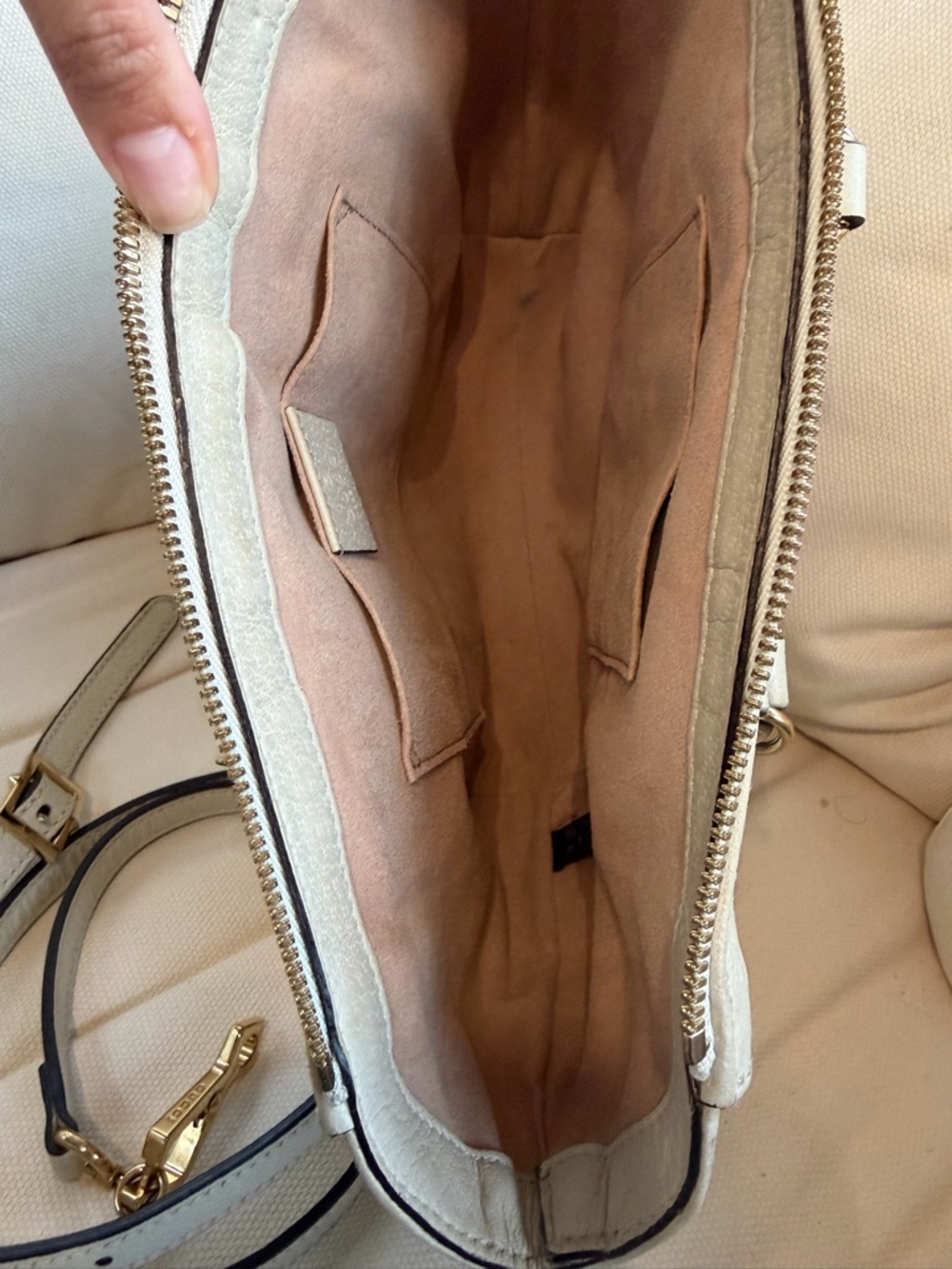 Gucci Ophidia Small Top-Handle Leather Tote with Blue & Red Sherryline - Picture 9 of 11